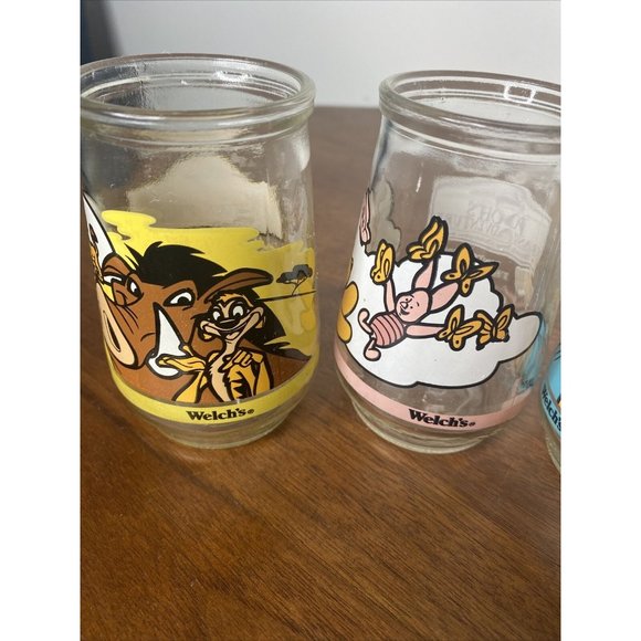 Welch's Jelly Jars Disney Glass Winnie the Pooh and Tigger Lion King Set 4 - Picture 3 of 8